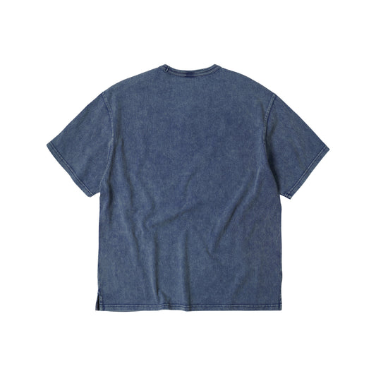OG Vintage Dyeing Half Tee - Washed Navy