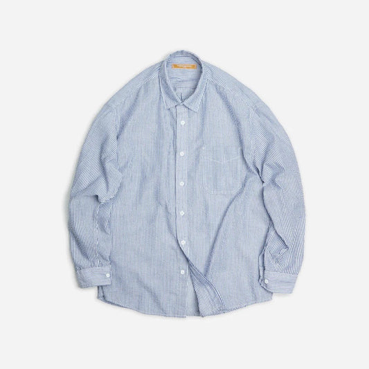 OG Stripe Seersucker Shirt - Blue