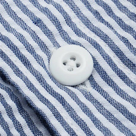 OG Stripe Seersucker Shirt - Blue