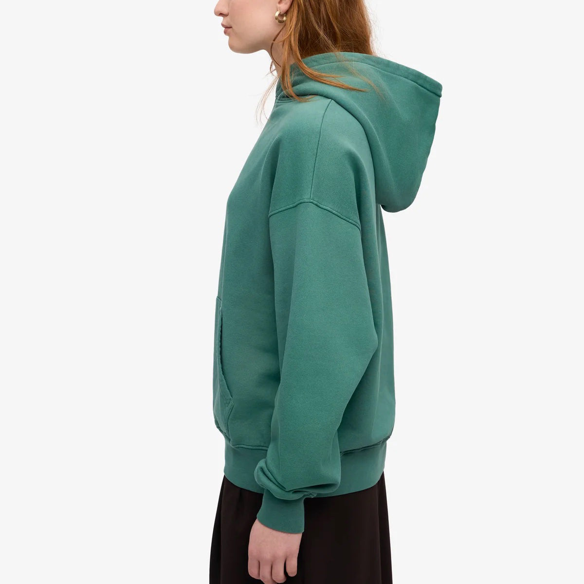 Organic Oversized Hood - Pine Green