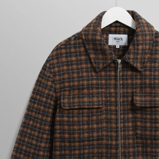 Osier Jacket, Drawn Check - Navy / Brown