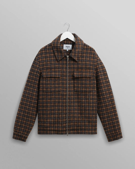 Osier Jacket, Drawn Check - Navy / Brown