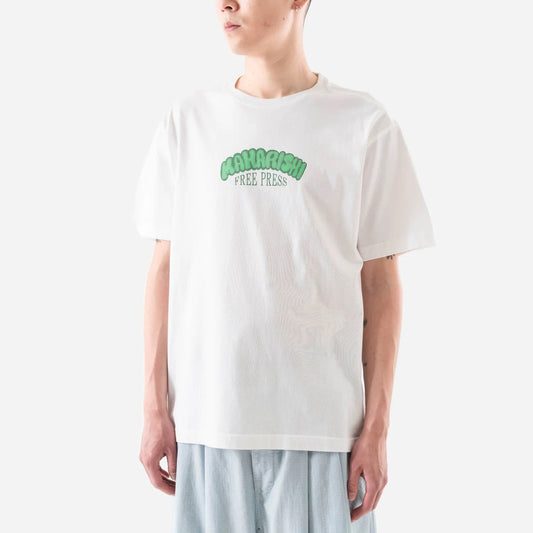 7261 Peace & Love Press T-Shirt - White