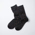 Pile Leopard Crew Socks - Charcoal