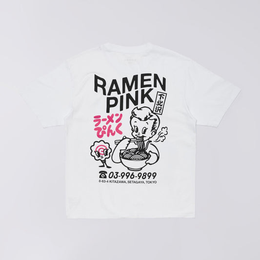 Ramen Pink T-Shirt - White
