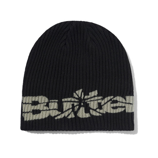 Smashed Logo Knit Skully Beanie - Black