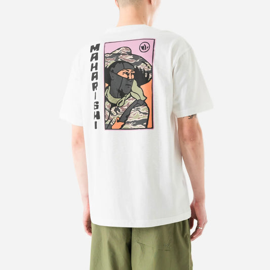 7262 Japanese Menko Card T-Shirt - White