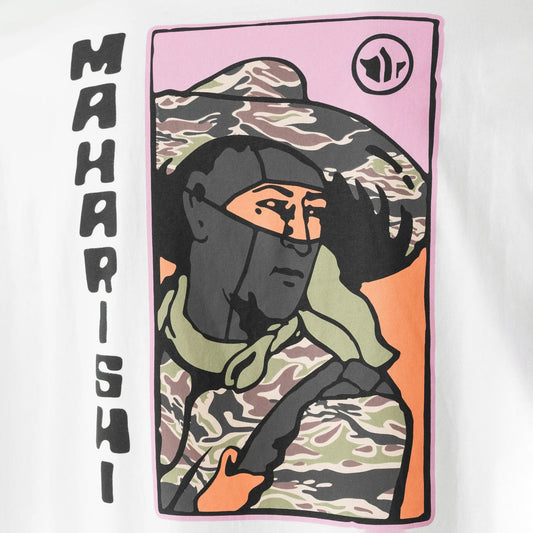 7262 Japanese Menko Card T-Shirt - White