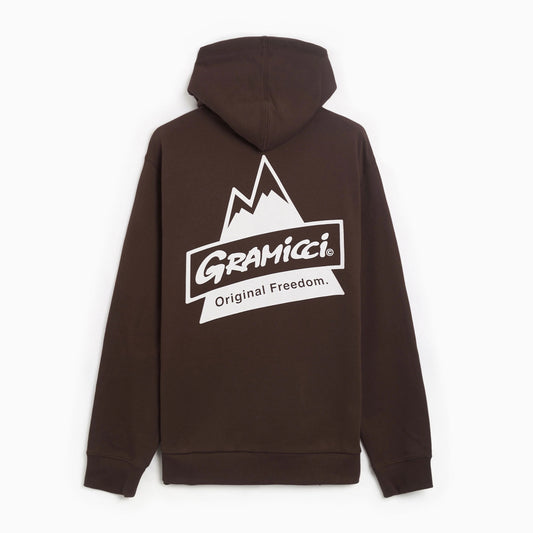 Peak Hooded Sweatshirt - Deep Brown