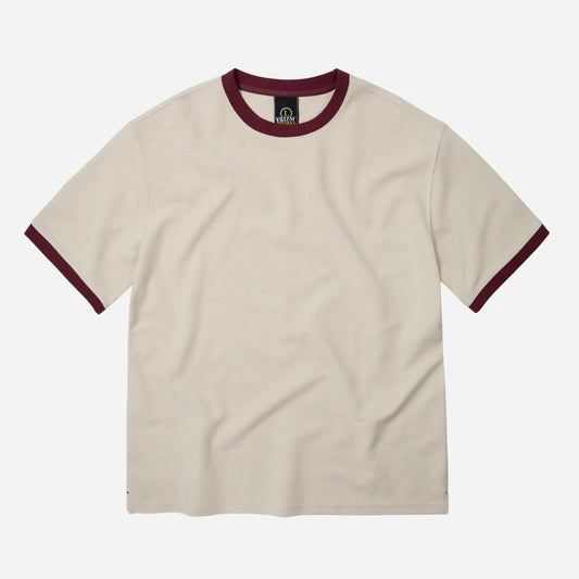 Terry Ringer Half Tee - White