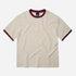 Terry Ringer Half Tee - White