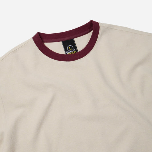 Terry Ringer Half Tee - White