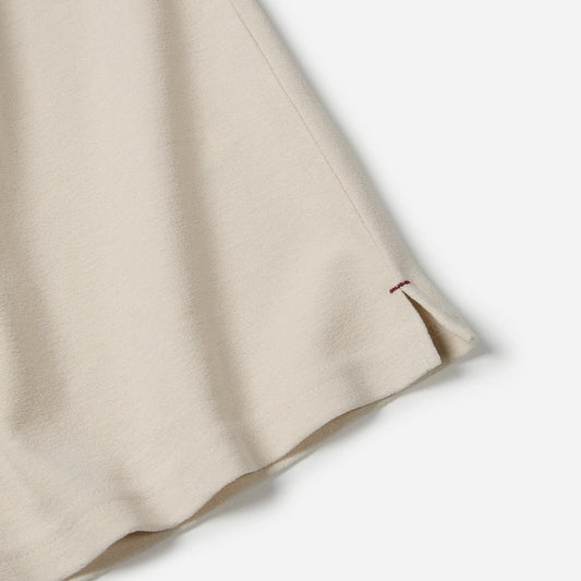 Terry Ringer Half Tee - White