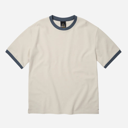 Terry Ringer Half Tee - Cream