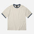 Terry Ringer Half Tee - Cream