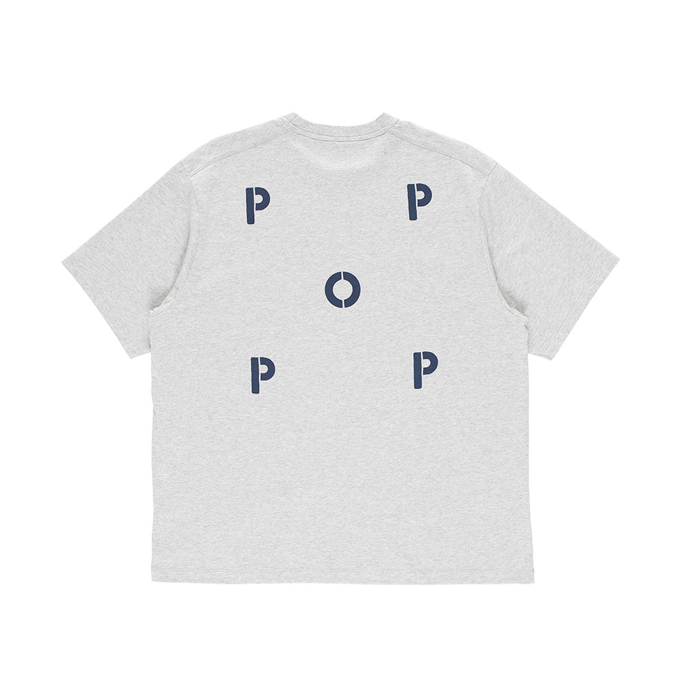 Stencil Logo Tee - Heather Grey