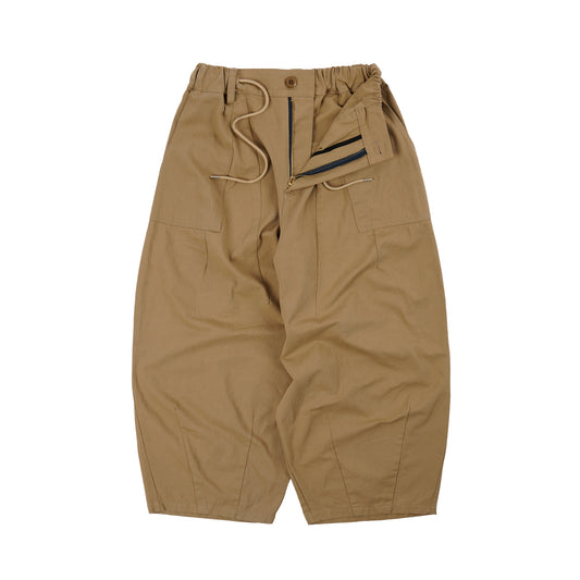 Twill Balloon Pants - Beige