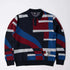 Vertical Forest Knitted Polo - Blue