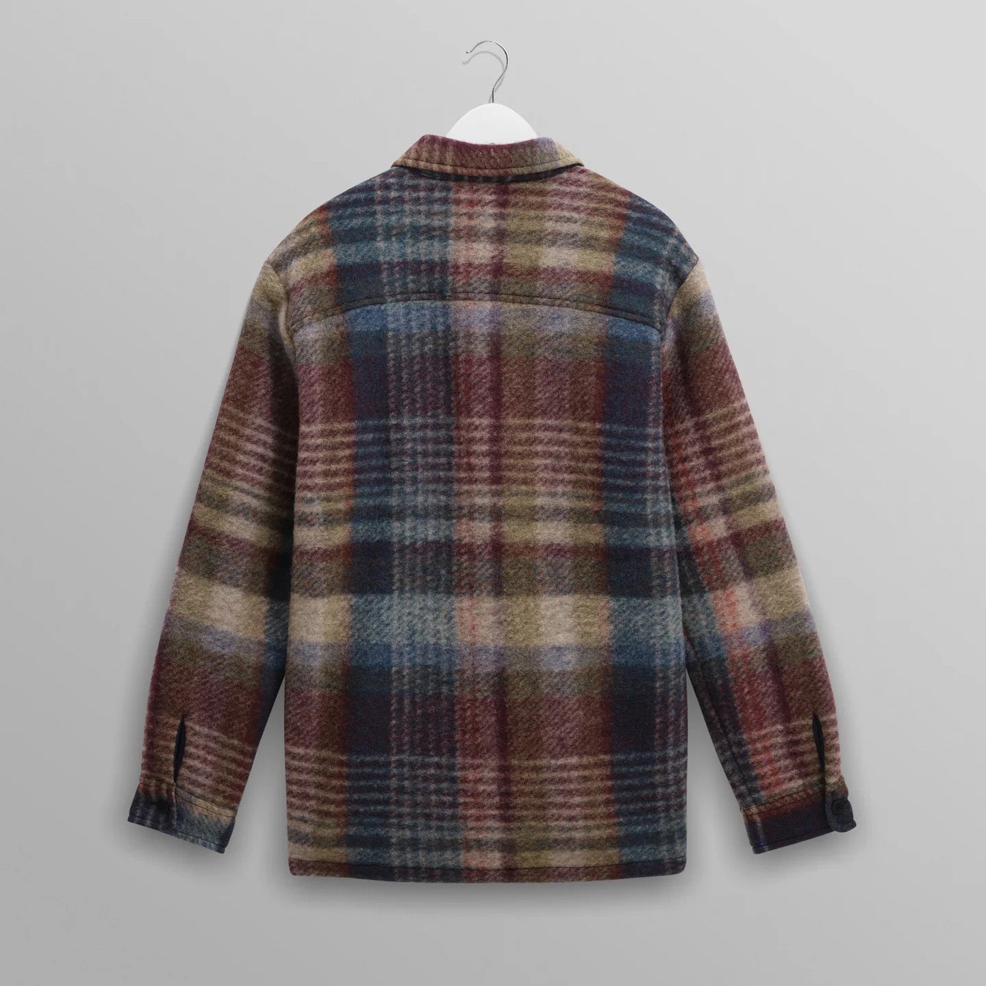Whiting Overshirt, Wool Blend Check - Blue Multi
