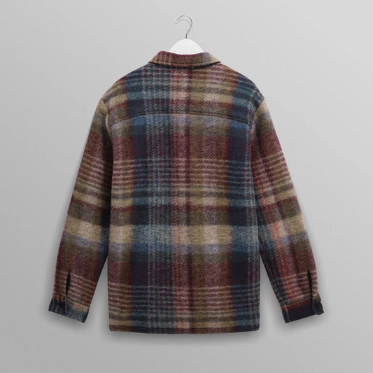Whiting Overshirt, Wool Blend Check - Blue Multi