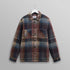 Whiting Overshirt, Wool Blend Check - Blue Multi
