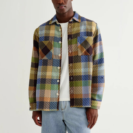 Whiting Overshirt, Pike Check - Khaki / Multi