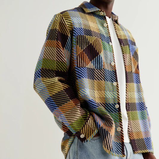 Whiting Overshirt, Pike Check - Khaki / Multi
