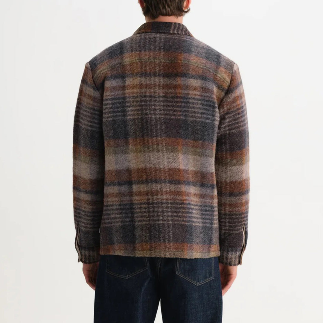 Whiting Overshirt Wool Blend Check - Oatmeal / Multi