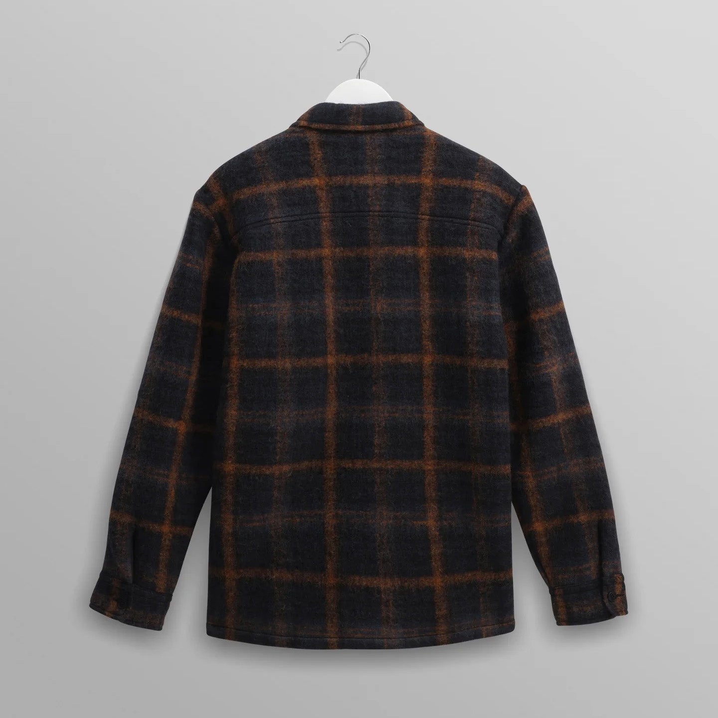 Whiting Overshirt, Drawn Check - Teal / Orange