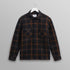 Whiting Overshirt, Drawn Check - Teal / Orange