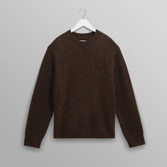 Wilde Crew Fluffy Wool Crewneck - Brown