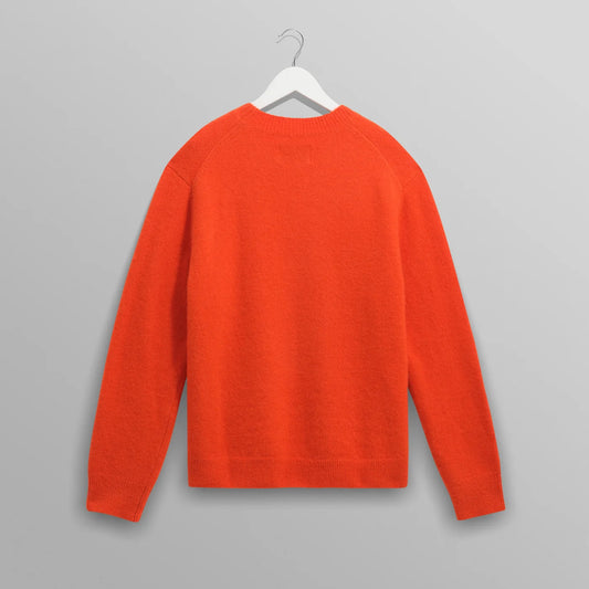 Wilde Crew Fluffy Wool Crewneck - Orange