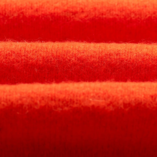 Wilde Crew Fluffy Wool Crewneck - Orange