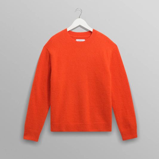 Wilde Crew Fluffy Wool Crewneck - Orange