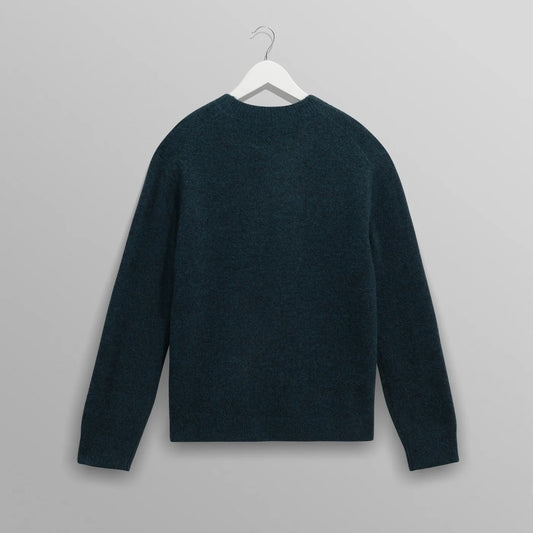 Wilde Crew Fluffy Wool Crewneck - Teal