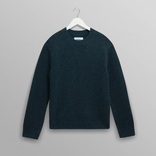 Wilde Crew Fluffy Wool Crewneck - Teal